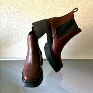 Platform Heel Chelsea Boots